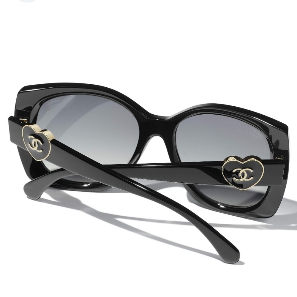 Chanel Black Sunglasses CH5519-A c622/S8 - Picture 4 of 15